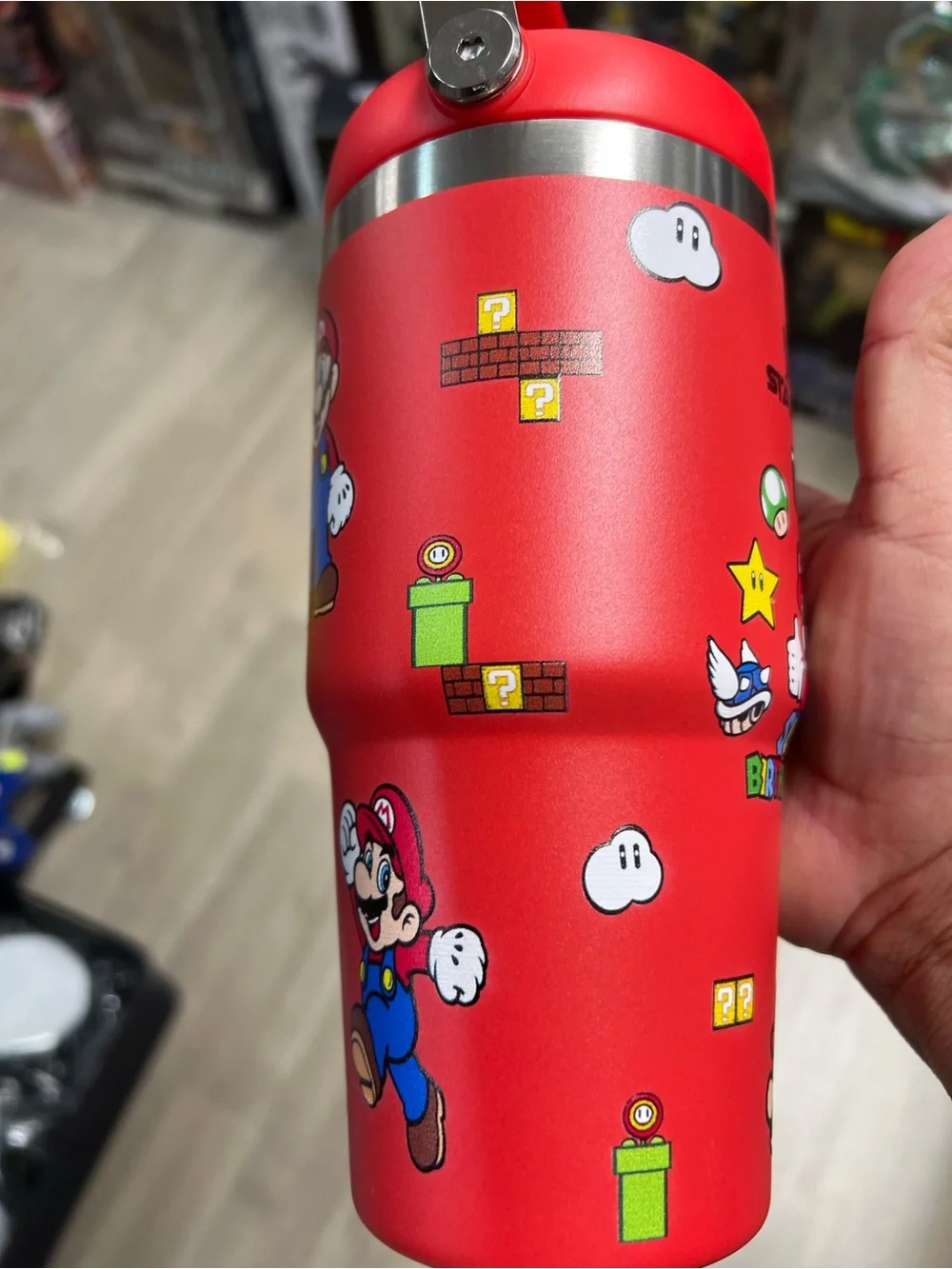 Stanley Super Mario 'Super Birthday Boy' Red Travel Tumbler